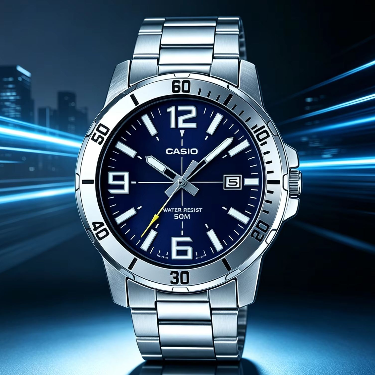 Smartwatch Casio Watches For Men - Orologio da Polso Casio MTP‑VD01D per