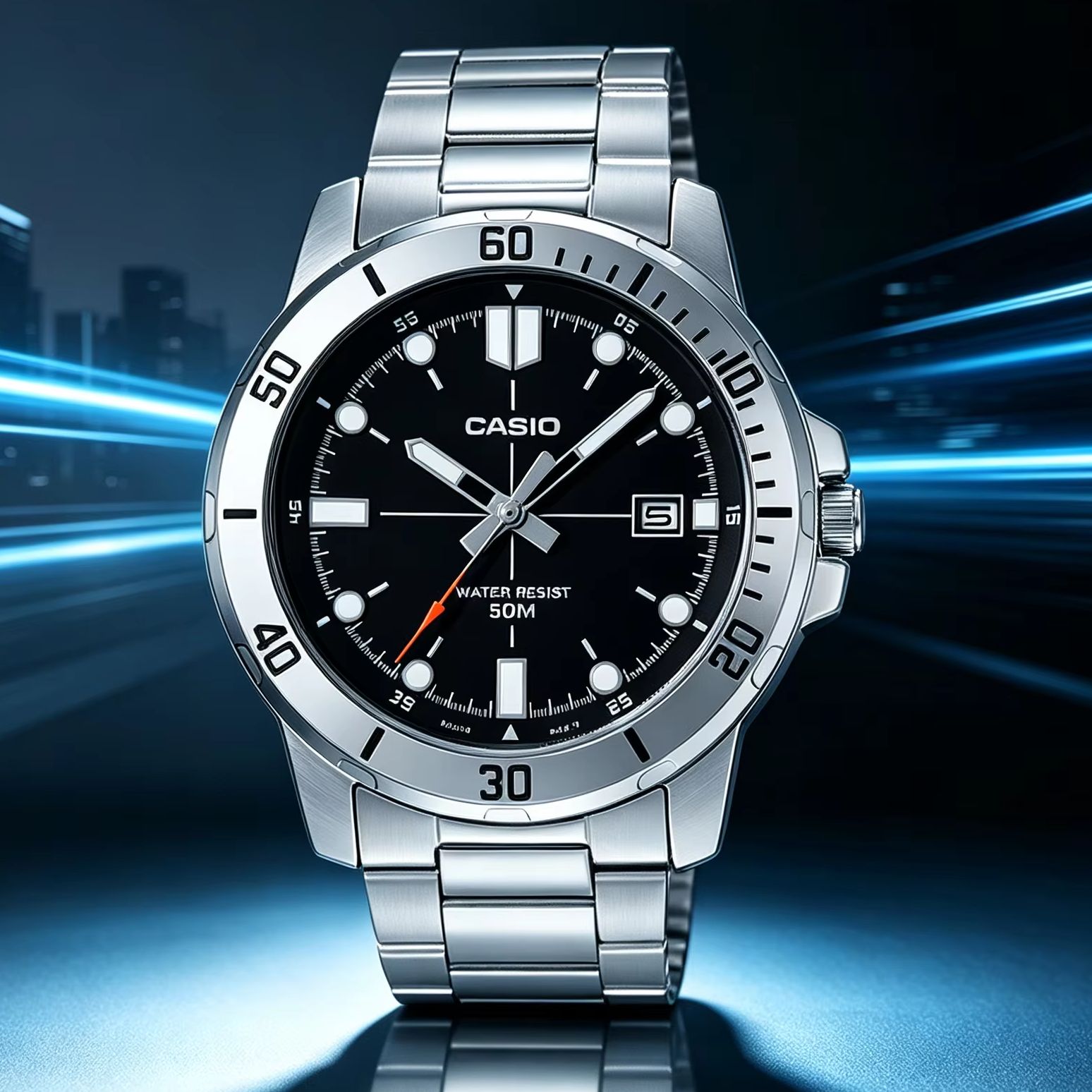 Smartwatch Casio Watches For Men - Orologio analogico da uomo Casio MTP‑VD01D