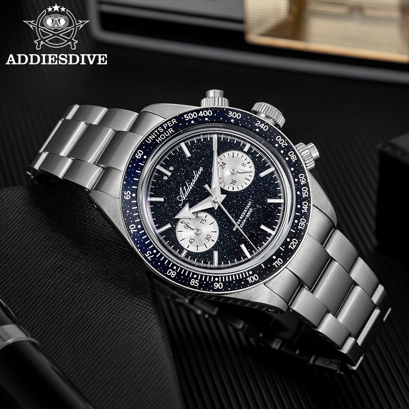 Watch Crown Pusher - ADDIESDIVE VK64 Cronografo Orologi al quarzo