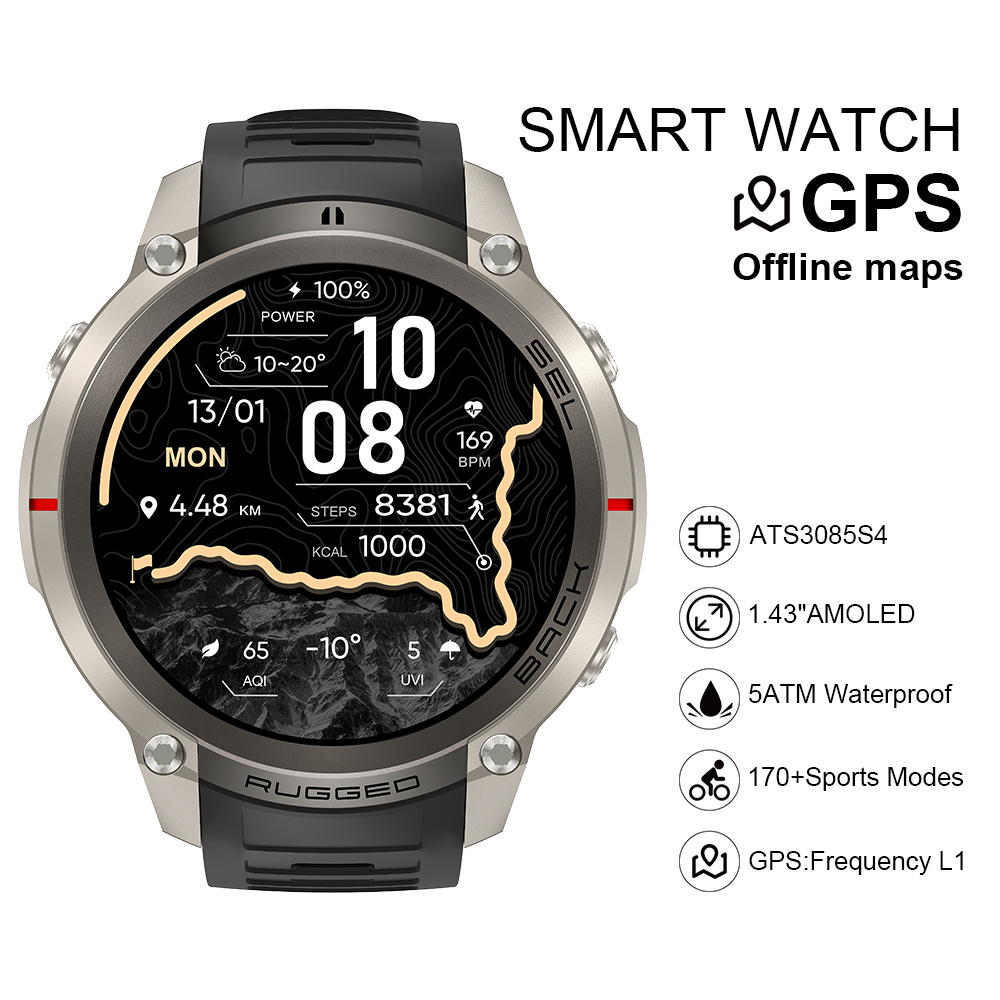 Smartwatch DM59 2026 con Mappe - Watch Smartwatch recensione e prezzo